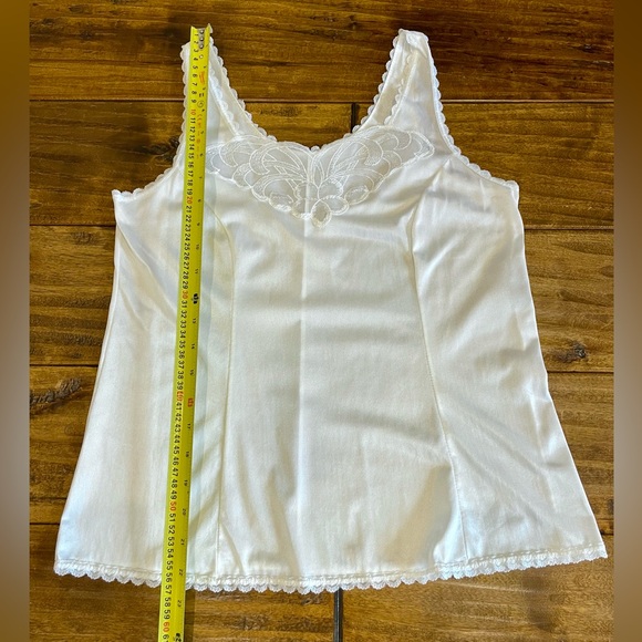 Vintage Pink Lady white nylon camisole - Picture 8 of 9